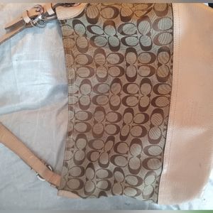 Vintage Coach tan handbag